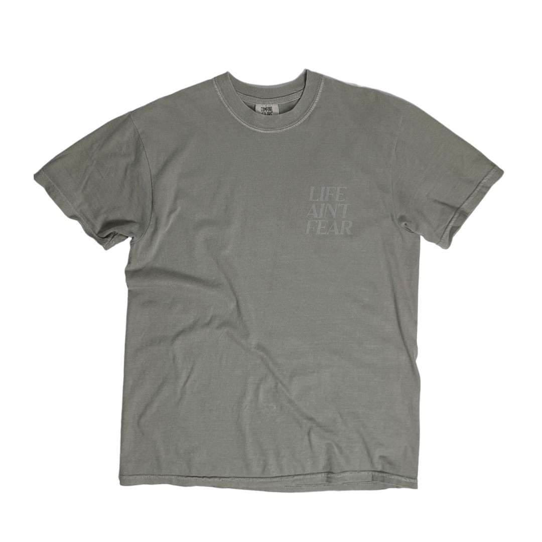 Stack Logo Garment Dyed T-Shirt (Olive)