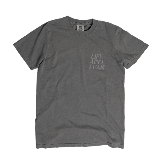 Stack Logo Garment Dyed T-Shirt (Grey)